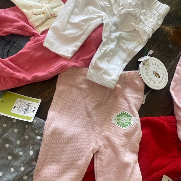BABY GIRL 0-3 mos! 💗33 items(31 pants/2 diaper covers) 💗at least 10 are NWT! - Picture 4 of 11
